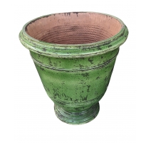 Vase Roy Soleil en terre cuite verte