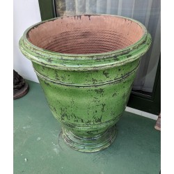 Roy Soleil vase in green terracotta