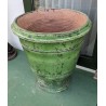 Roy Soleil vase in green terracotta
