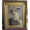 Tableau \"Jeune femme à la collerette\"
