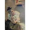 Tableau \"Jeune femme à la collerette\"