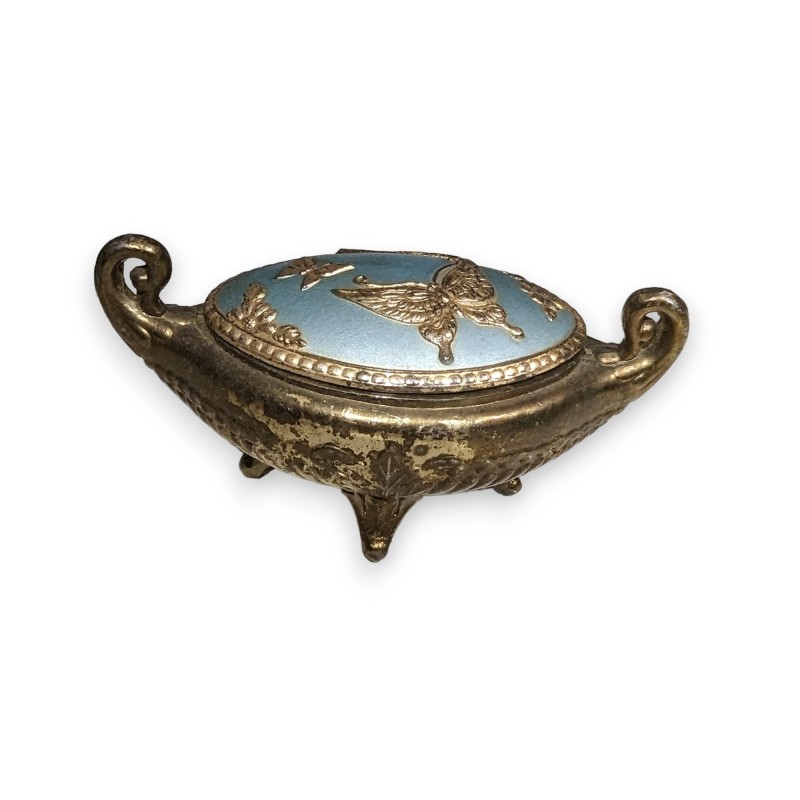 Metal box with butterflies