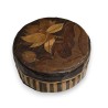 "Water Lily" straw marquetry box