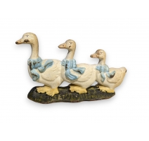Arrêt de porte en fonte Canards