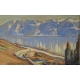 Pastel "Vue du Lac Léman" signé Paul HUGUENIN