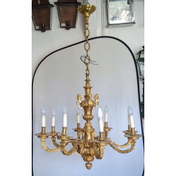 Lustre style Louis XIV à 8 lumières