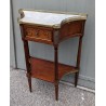 Console Louis XVI dessus marbre blanc