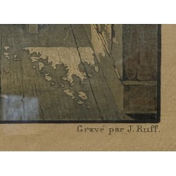 Engraving ‘Interior of a Room’ by KOENIG