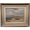 Tableau \"Bateaux sur la grève\" signé CASTRES
