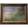 Tableau \"Loyettes\" signé CL LACOUR