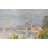 Tableau \"Loyettes\" signé CL LACOUR