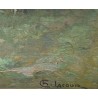 Tableau \"Loyettes\" signé CL LACOUR