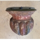 Paire de consoles forme urne en bois sculpté