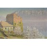Tableau \"Tour de Marsens\" signé R. MARGAIRAZ