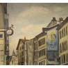 Tableau "Rue Rousseau" signé Aimé MORET
