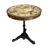 Table de bistro ronde, plateau astrologique