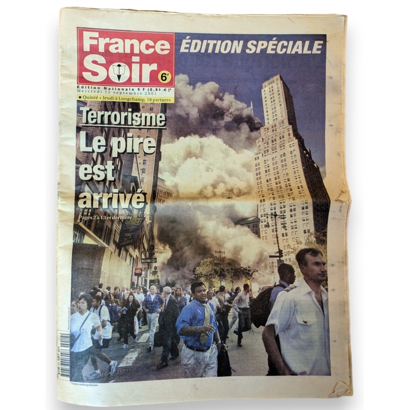 Journal France Soir Edition Spéciale 12 septembre