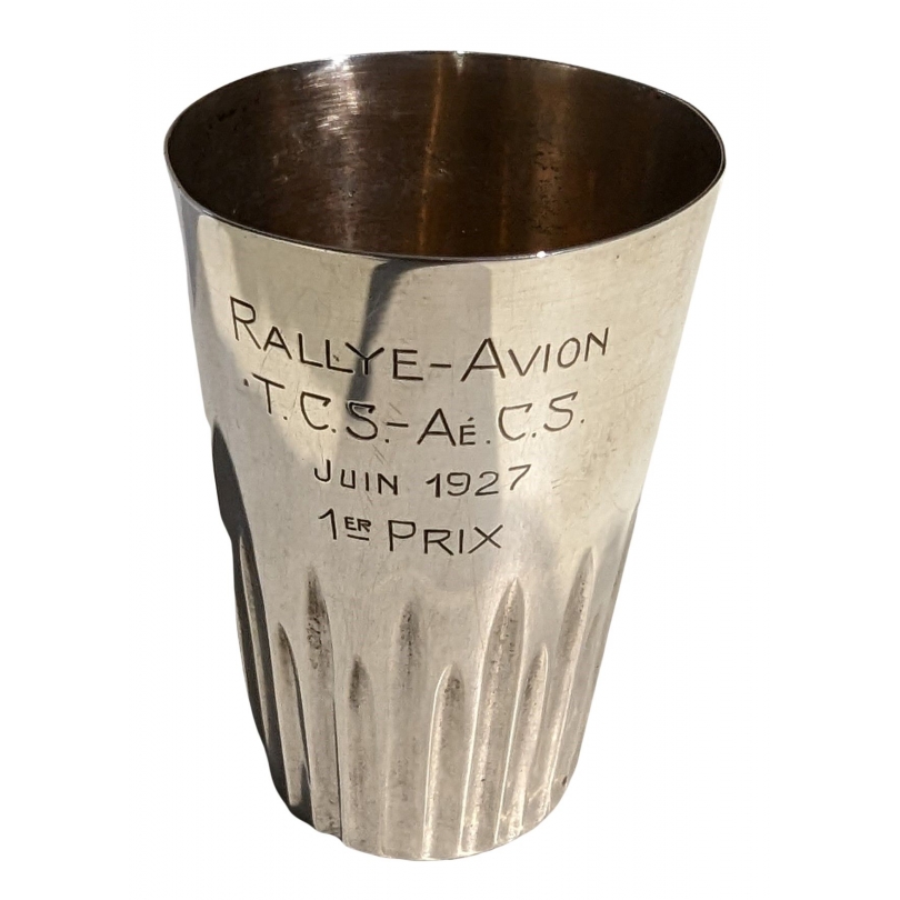 Gobelet en argent Jezler "Rallye-Avion"