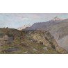 Tableau \"Paysage alpestre\" signé DE BEAUMONT