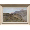 Tableau \"Paysage alpestre\" signé DE BEAUMONT