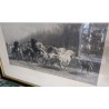 Gravure "Le marché aux chevaux" par Rosa BONHEUR