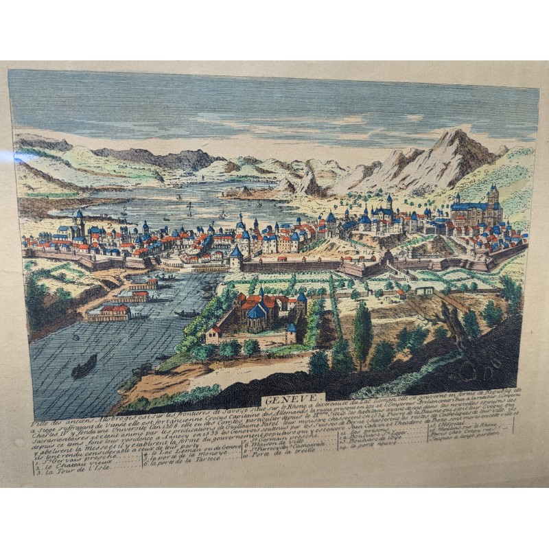 Engraving entitled ‘Geneva’ by Louis CREPY