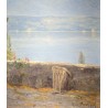 Tableau \"Anières\" signé V. DE MESTRAL 1920