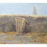 Tableau \"Anières\" signé V. DE MESTRAL 1920