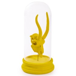 Crane d\'antilope en résine, feutre jaune