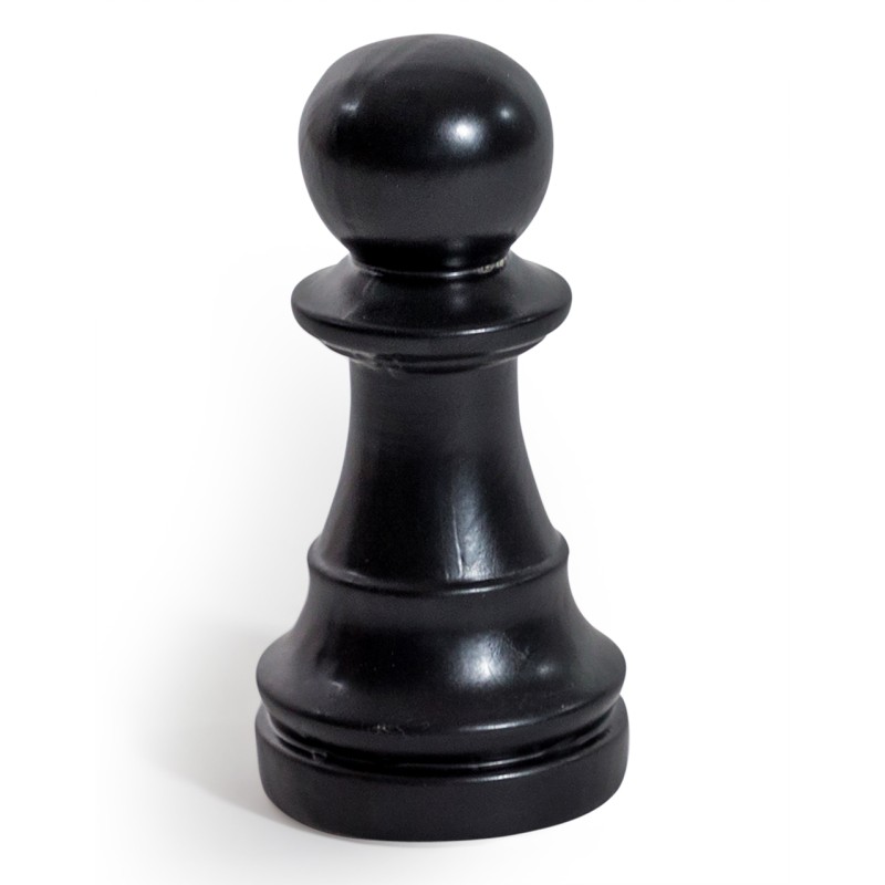 Pion d\'échec en céramique noir mat