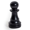 Pion d\'échec en céramique noir mat