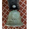 Petite cloche en bronze décor mouton et chèvre