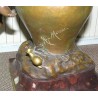 Bronze sculpture ‘Child and Amphora’, signed ‘Hip. MOREAU’, at Moinat SA – Antiques and Decorative Arts