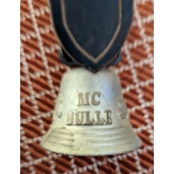 Petite cloche en bronze décor mouton et chèvre