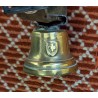 Petite cloche suisse en bronze doré
