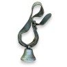 Petite cloche en bronze décor écusson Suisse