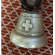 Petite cloche en bronze décor bouquetin et soldat