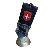 Cloche en bronze drapeau Suisse