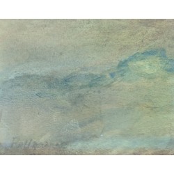 Aquarelle "Paysage orientaliste" signé NICOLLERAT