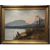 Tableau \"Creux du Van\" monogrammé B. D. MON.
