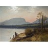 Tableau \"Creux du Van\" monogrammé B. D. MON.