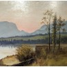 Tableau \"Creux du Van\" monogrammé B. D. MON.
