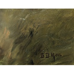 Tableau \"Creux du Van\" monogrammé B. D. MON.
