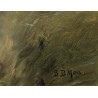Tableau \"Creux du Van\" monogrammé B. D. MON.