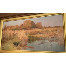 Paintings | Oil on panel "Iterille Marais, Moinat SA  - Antiques and home décor