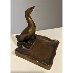 Vide-poche Cygne en bronze signé REUSSNER