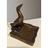 Vide-poche Cygne en bronze signé REUSSNER
