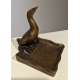Vide-poche Cygne en bronze signé REUSSNER