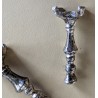 Paire de bougeoirs miniature en argent