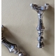 Paire de bougeoirs miniature en argent
